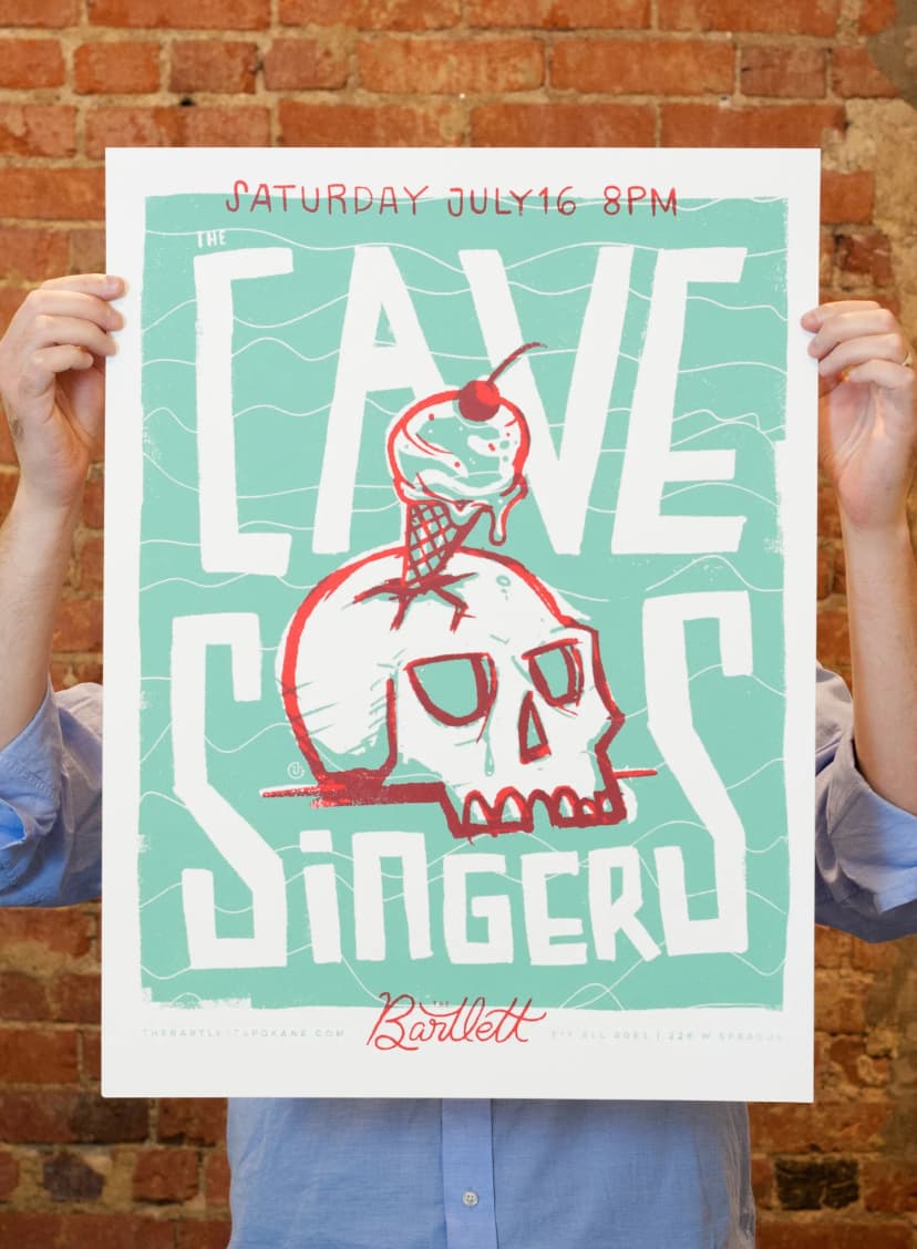 Cave Singers Gig Poster